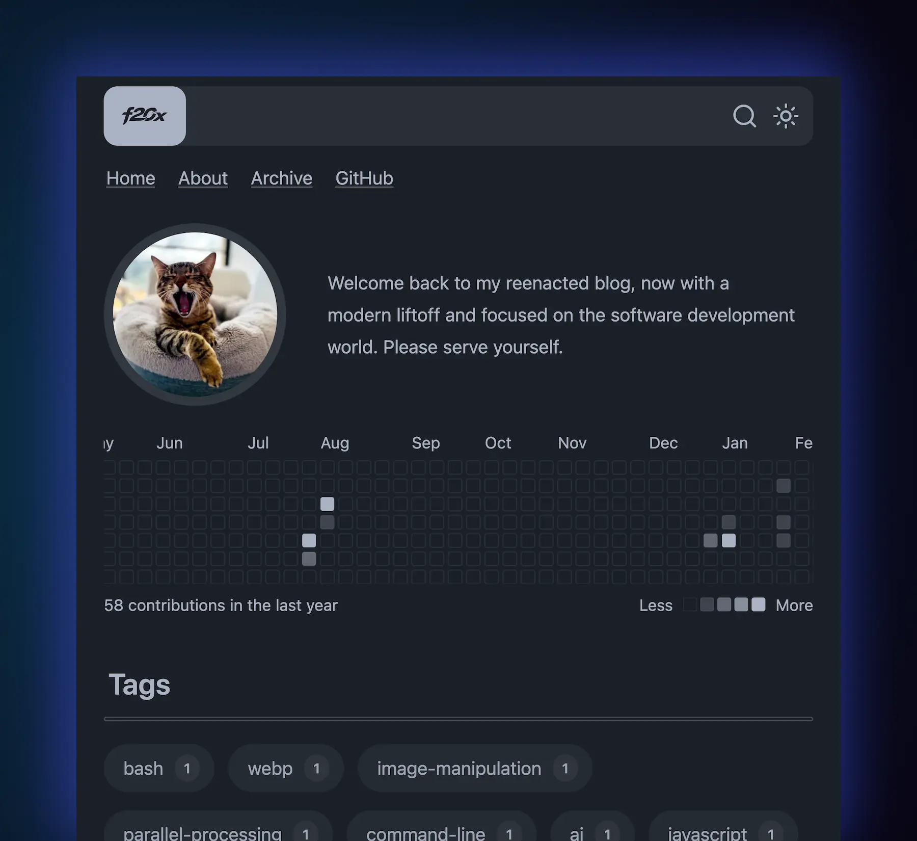 F20X website screenshot